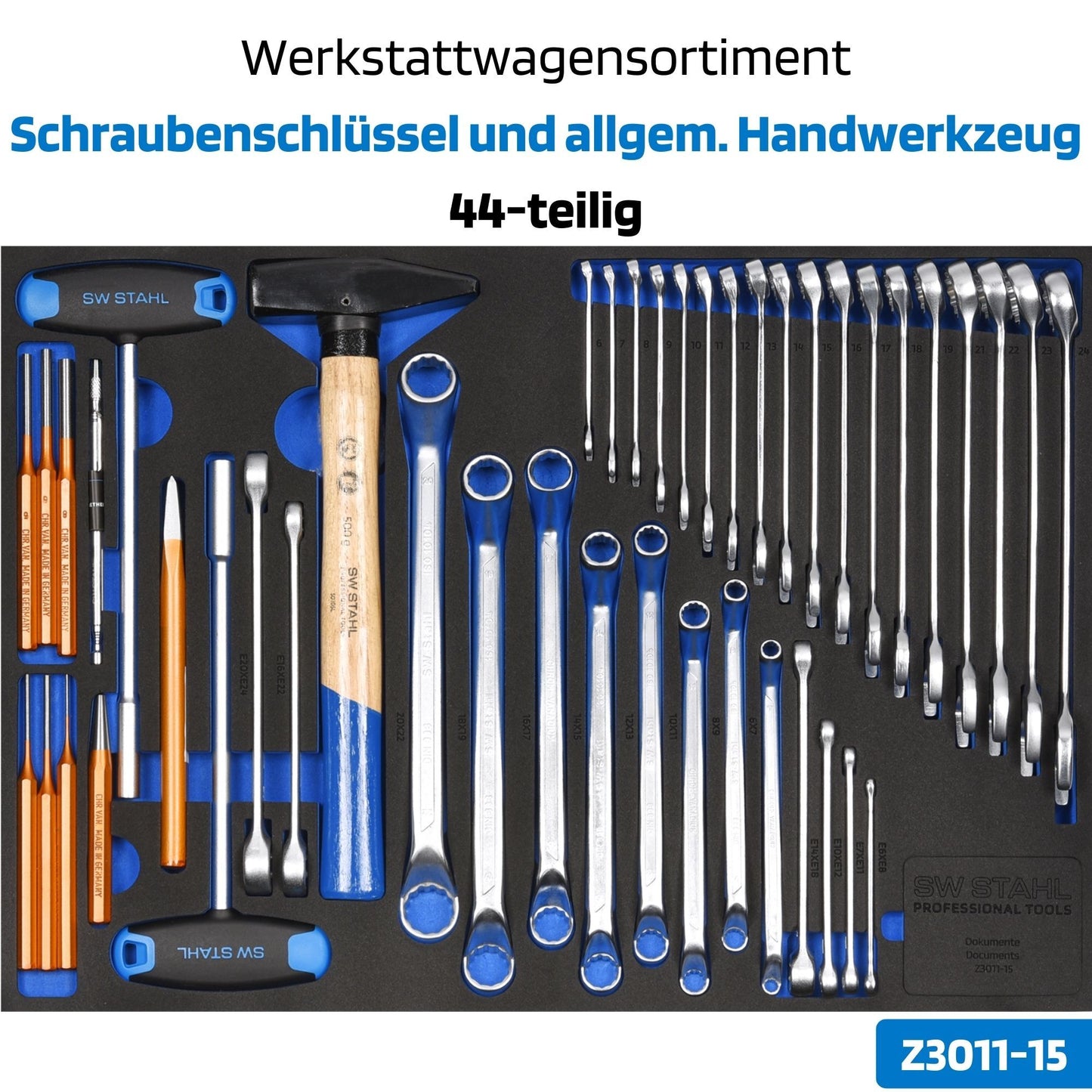 SW-Stahl Z3116 Profesjonalny wózek warsztatowy TT801, niebieski, wyposazony, 213 szt.